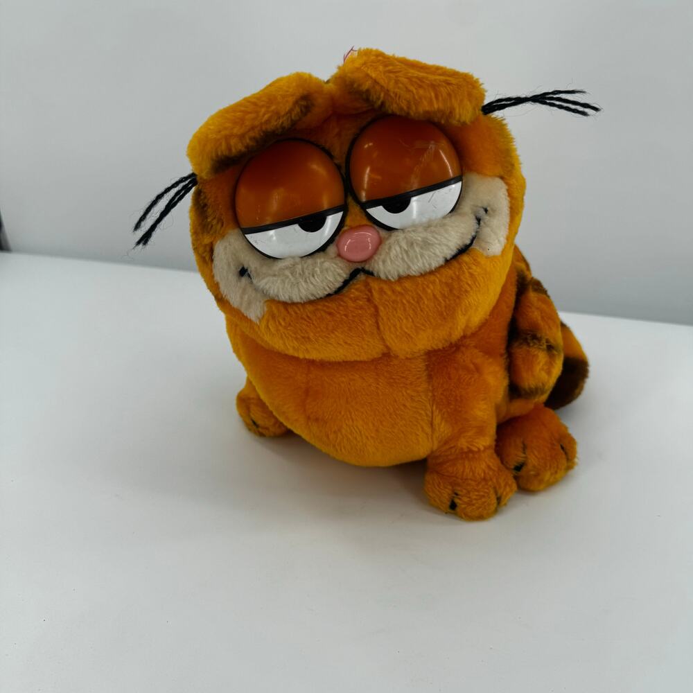 Dakin Garfield The Cat Plush Stuffed Animal Hard‎ Plastic Eyes Vintage Toy  10"